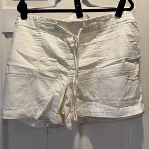 Women's White Casual Shorts